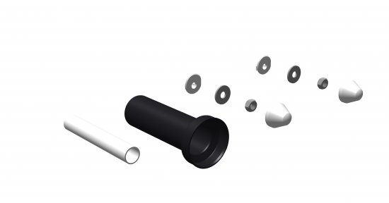 Патрубки с манжетами Oli для подвесного унитаза