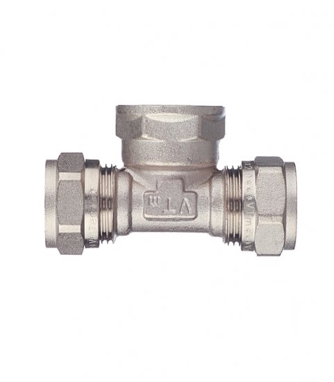 Тройник VALTEC (VTm.332.N.200520) 20 обж(ц) х 3/4 ВР(г) х 20 обж(ц)