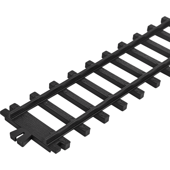 Новогодняя игрушка Рельсы прямоугольные 34.5x11.5 см цвет черный