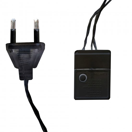 Электрогирлянда Белые шишки 5 м разноцветный свет