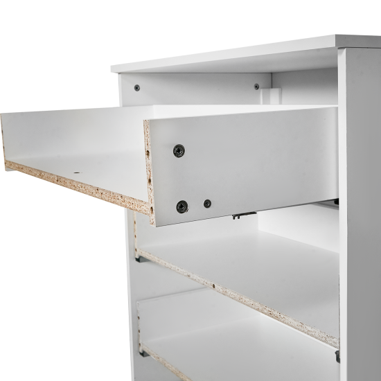 Каркас комода 4 ящика 79.8x98.2x43.5 см ЛДСП цвет белый