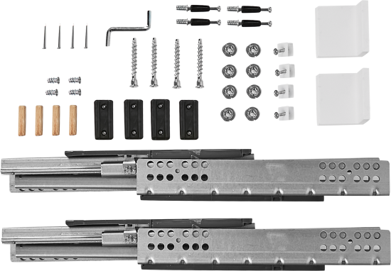 Каркас комода 4 ящика 79.8x98.2x43.5 см ЛДСП цвет белый