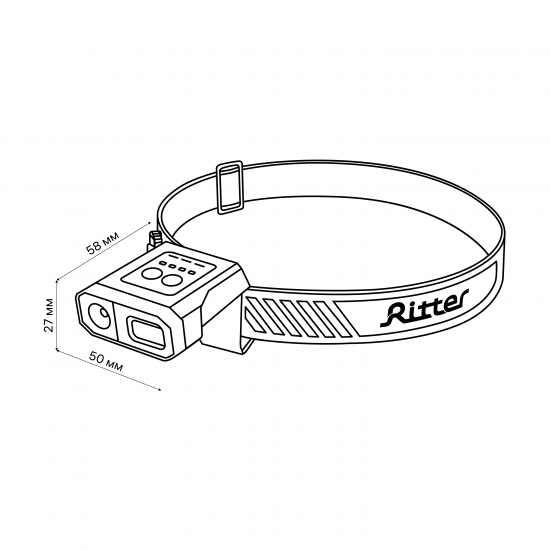 Налобный фонарь Ritter 562102