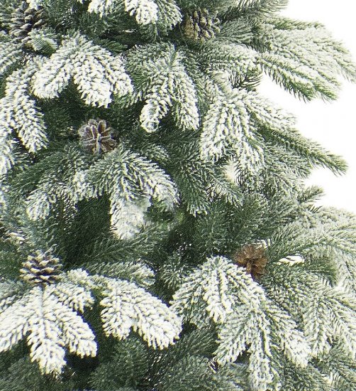 Ель новогодняя искусственная Лапландия заснеженная 240 см