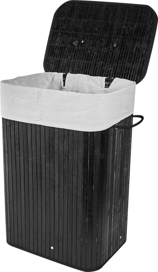 Корзина для белья Vidage Karfa 72 л бамбук цвет черный
