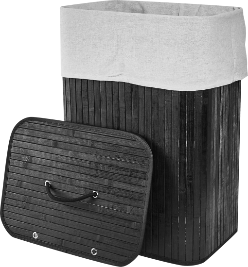 Корзина для белья Vidage Karfa 72 л бамбук цвет черный