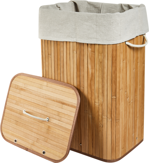 Корзина для белья Vidage Cesto 72 л бамбук цвет бежевый
