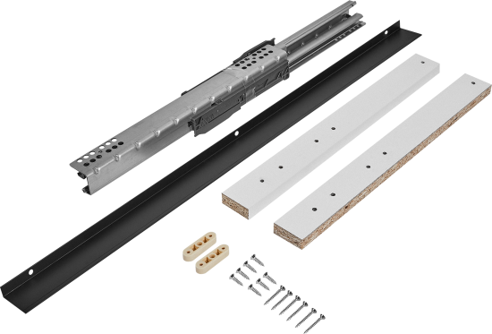 Полка выдвижная с ручкой для шкафа Лион 76.7x51.1 см ЛДСП цвет белый