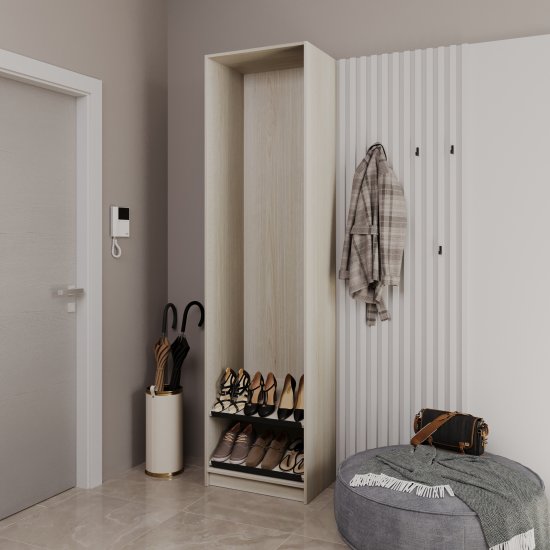 Полка наклонная с ручкой для шкафа Лион 56.7x41 см ЛДСП цвет дуб комано 2 шт