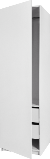 Дверь для шкафа Лион 59.4x193.8x1.6 см ЛДСП цвет белый