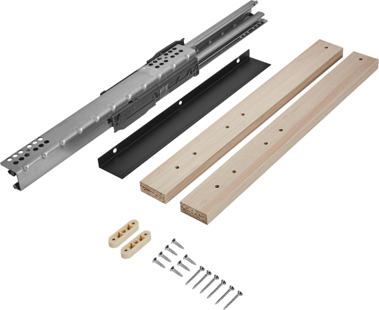 Полка выдвижная с ручкой для шкафа Лион 36.8x51.1 см ЛДСП цвет дуб комано