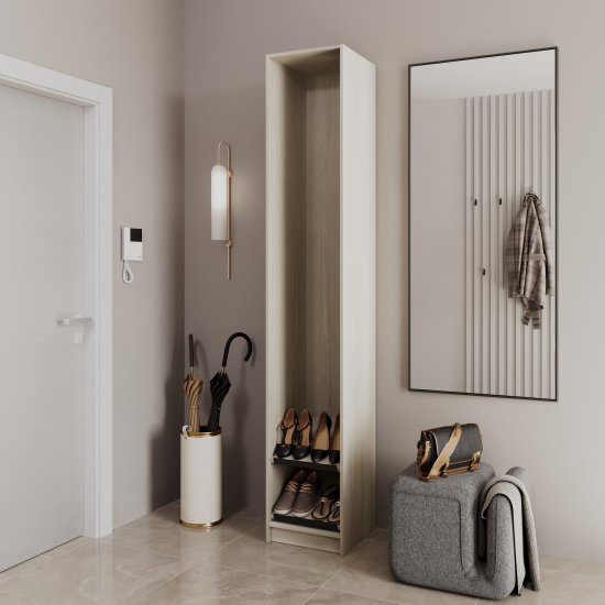 Полка наклонная с ручкой для шкафа Лион 36.7x41 см ЛДСП цвет дуб комано 2 шт