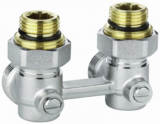 Узел нижнего подключения угловой Н-образный Спец 1/2