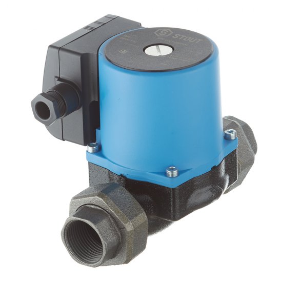 Циркуляционный насос для систем отопления Stout 25/60-130 DN25 подъем 6,5 м 130 мм с гайками (SPC-0010-2560130)