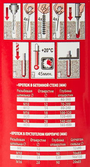 Анкер химический SKIF PE 165 мл