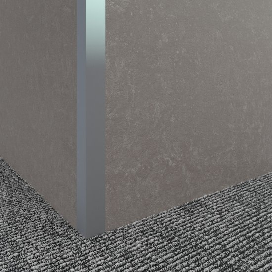 Профиль L-образный алюминий анодированный 15x15x1x2700 мм серебро