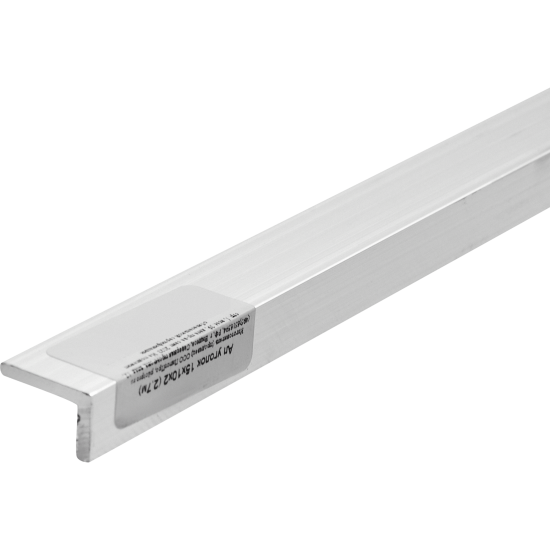 Профиль L-образный алюминий 15x10x2x2700 мм серый