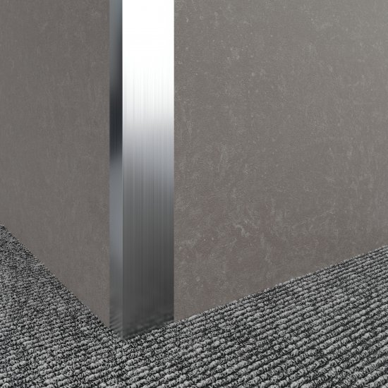 Профиль L-образный алюминий 40x20x2x2700 мм серый