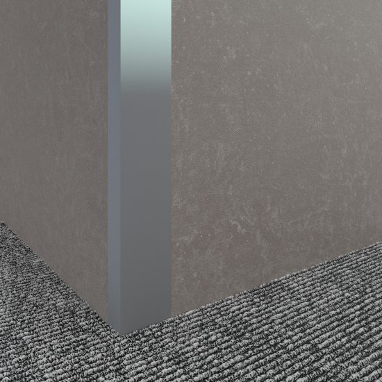 Профиль L-образный алюминий анодированный 40x20x2x2700 мм серебро