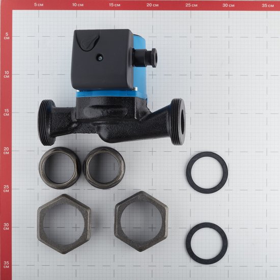 Циркуляционный насос для систем отопления Stout 32/40-180 DN32 подъем 4 м 180 мм с гайками (SPC-0010-3240180)