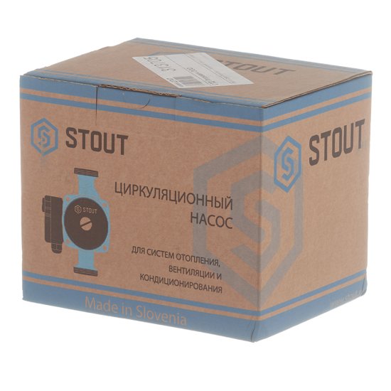 Циркуляционный насос для систем отопления Stout 32/40-180 DN32 подъем 4 м 180 мм с гайками (SPC-0010-3240180)