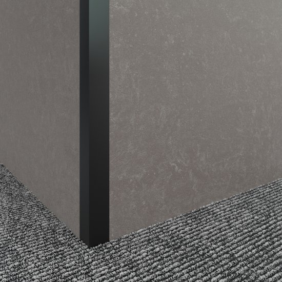 Профиль L-образный алюминий 20x20x1x2700 мм черный