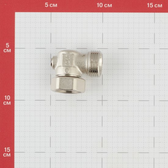 Узел нижнего подключения угловой Stout 3/4 НР(ш) х 3/4 ВР(г) для радиатора (SVH-0006-000020)
