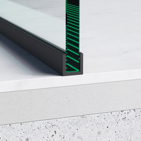 Профиль П-образный алюминий окрашенный 20x20x1.5x2000 мм черный