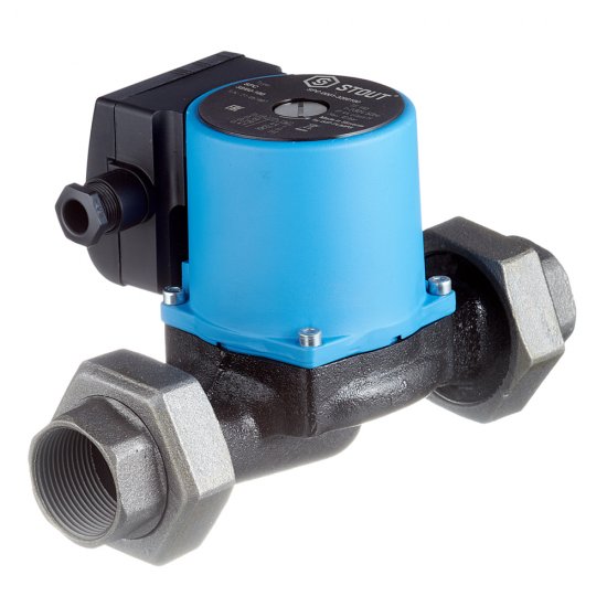 Циркуляционный насос для систем отопления Stout 32/60-180 DN32 подъем 6,5 м 180 мм с гайками (SPC-0010-3260180)