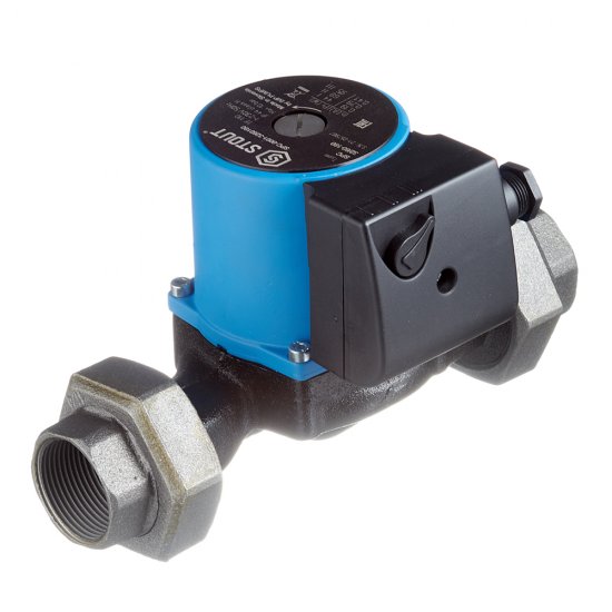 Циркуляционный насос для систем отопления Stout 32/60-180 DN32 подъем 6,5 м 180 мм с гайками (SPC-0010-3260180)