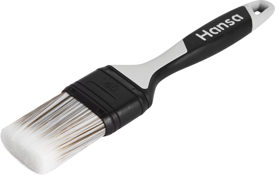 Кисть плоская для водных красок 40 мм Hansa Perfekt синтетическая щетина