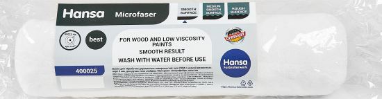 Валик сменный для алкидных красок 250 мм Hansa ворс 9 мм микрофибра под бюгель 6 мм