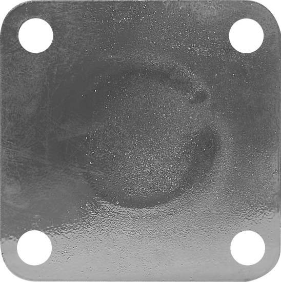 Парковочный столбик стальной 5.7x75 см на площадке серебристо-красный