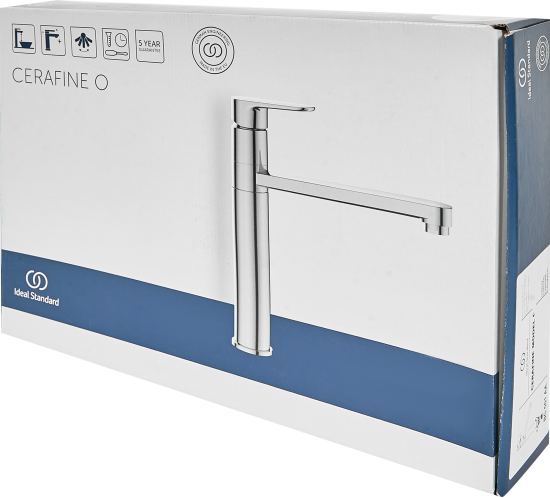 Смеситель кухонный Ideal Standard Cerafine общая высота 28.1 см цвет хром