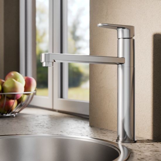 Смеситель кухонный Ideal Standard Cerafine общая высота 28.1 см цвет хром