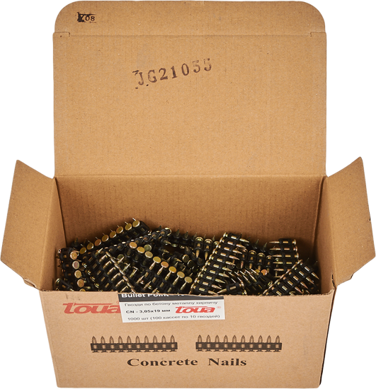 Гвозди строительные Toua 3.05x19 мм 1000 шт.