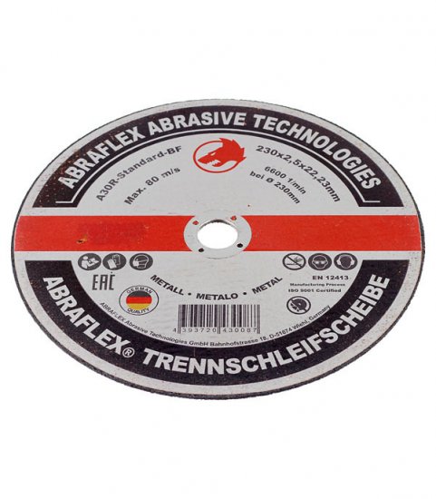 Круг отрезной по металлу Abraflex 230х22х2,5 мм (А230252223/30087)