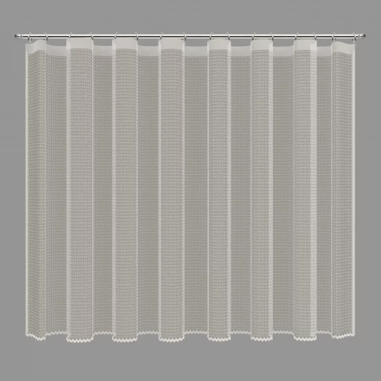 Тюль на ленте для кухни Камелия 250x165 см цвет экрю