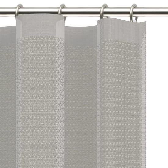 Тюль на ленте для кухни Камелия 250x165 см цвет экрю