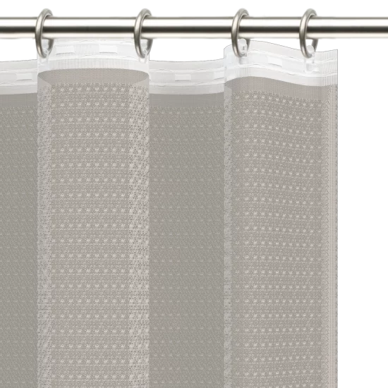 Тюль на ленте для кухни Камелия 250x165 см цвет экрю