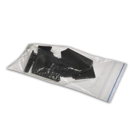 Заглушка для плинтуса 14x8 см ПВХ цвет чёрный 6 шт