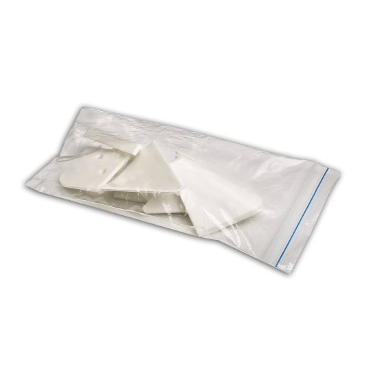 Заглушка для плинтуса 14x8 см ПВХ цвет белый 6 шт