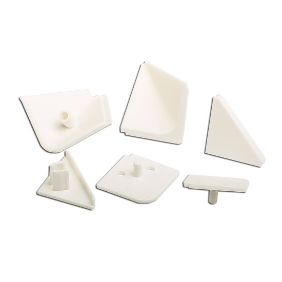 Заглушка для плинтуса 14x8 см ПВХ цвет белый 6 шт