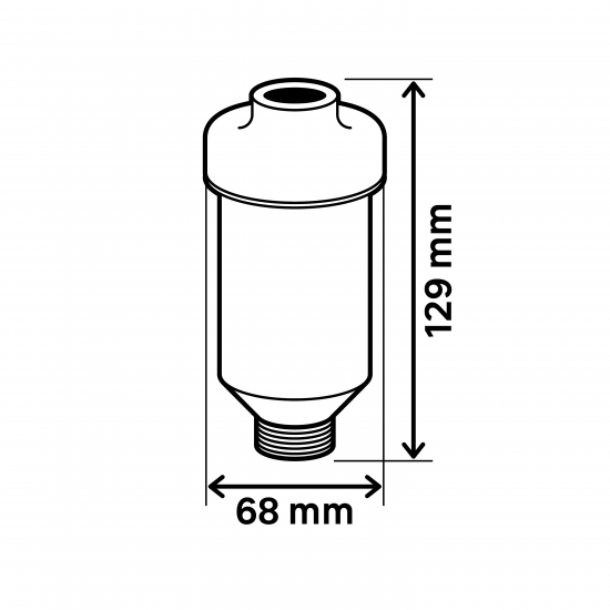 Фильтр полифосфатный Equation засыпного типа для стиральных и посудомоечных машин резьба 3/4”