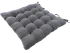Подушка для стула Linen Way 38x6x38 см замша стальной