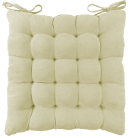 Подушка для стула Linen Way 38x6x38 см замша кремовый