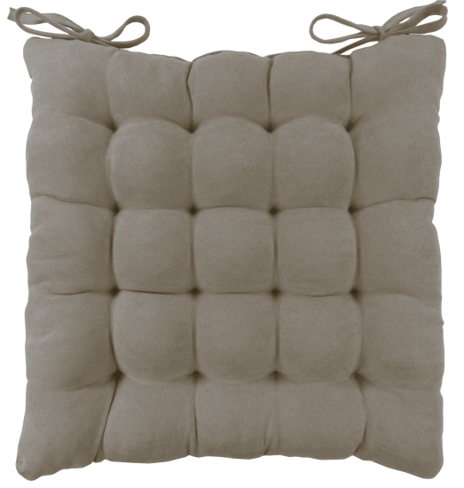 Подушка для стула Linen Way 38x6x38 см замша кофейный