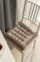 Подушка для стула Linen Way 38x6x38 см замша кофейный