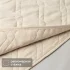 Покрывало 220x240 см замша цвет крем