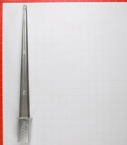 Опора столба забивная оцинкованная 70х900 мм